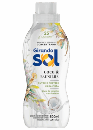 Amaciante Concentrado <br> <span>Girando Sol Coco & Baunilha 500ml</span>