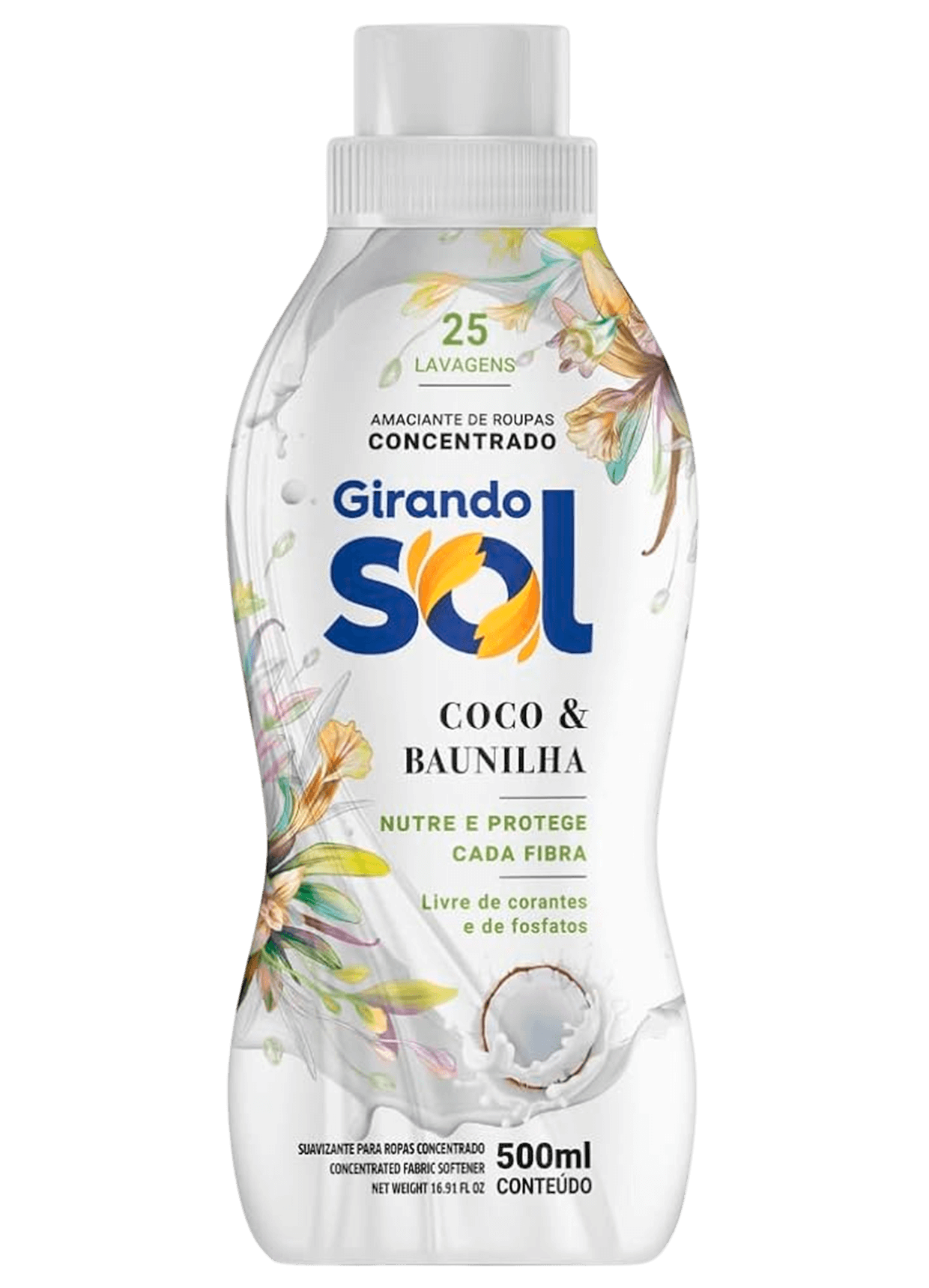 Amaciante Concentrado <br> <span>Girando Sol Coco & Baunilha 500ml</span>