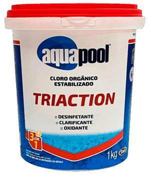Cloro Granulado Aquapool<br> <span>Triaction 1kg</span>